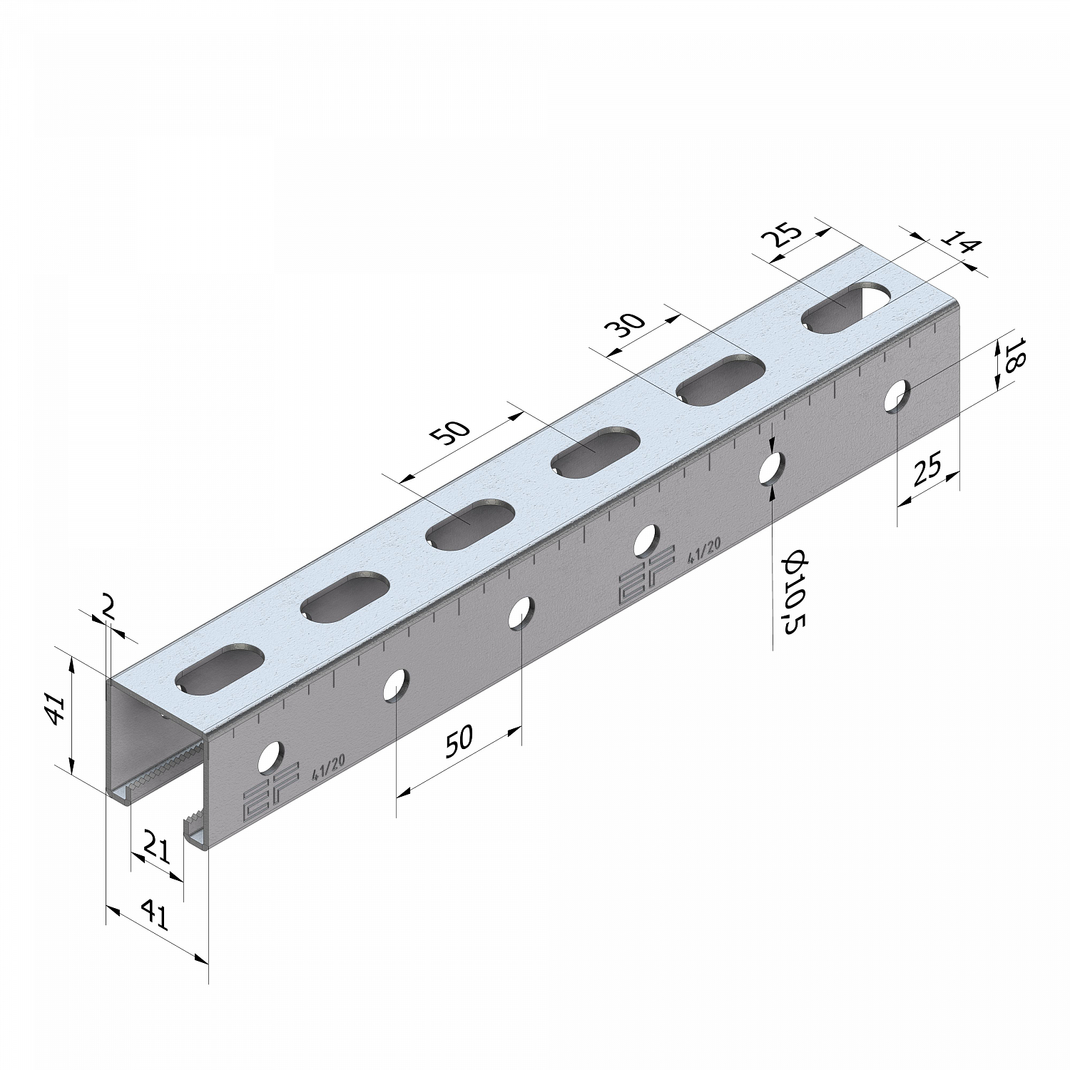 Профиль монтажный EF 41/20